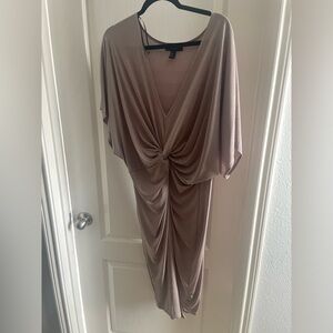 Twist front dress